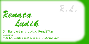 renata ludik business card